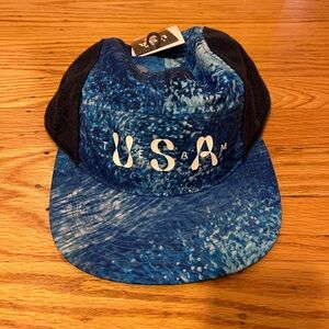 Nike Team USA 2024 Olympics Fly 5 Panel Hat Cap FQ8159 405 Adult Size S/M